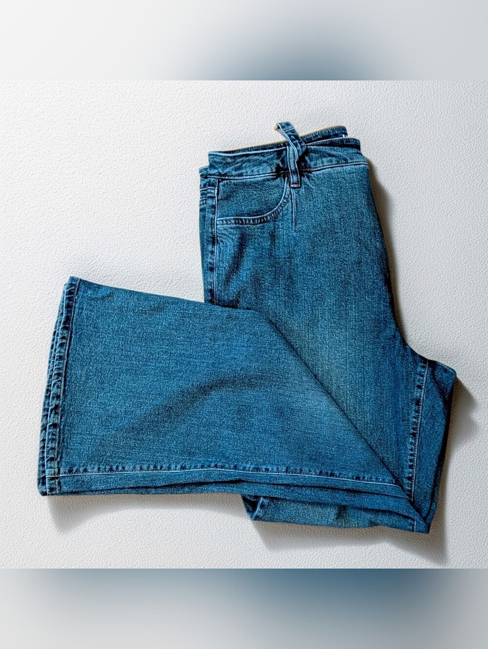 NWT INC International Concepts High-Rise Flare Jeans in Blue Size 16